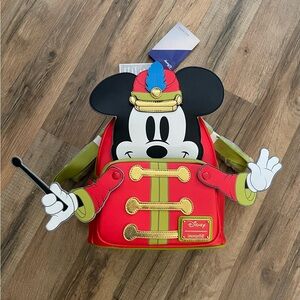 Disney Loungefly Red Mickey Mouse Marching Band Backpack